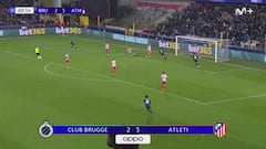 Así fue el 3-3 del Brujas en el 90′ que dejó a Simeone congelado en la banda: Oblak pudo hacer mucho más