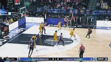 Resumen del Baskonia vs La Laguna Tenerife , cuartos de la Copa del Rey