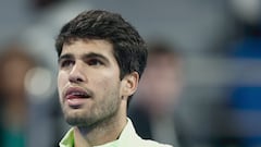 En medio de una final, le enfocan una pancarta de un español y pasa esto: Alcaraz, genio total