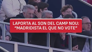 Laporta, cazado haciendo un corte de mangas