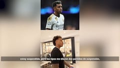 Rodrygo desvela lo que le dijo al árbitro para que acabara expulsado en Lisboa