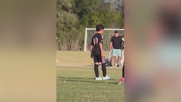 La locura del hijo de Messi que suma ya 2M de reproducciones: el regate final es tremendo