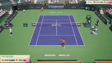 Para aplaudir una y otra vez esto de Alcaraz en Indian Wells: es único