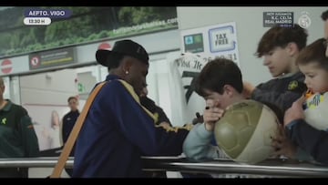 La llegada de Vinicius a Vigo que se ha viralizado en redes sociales