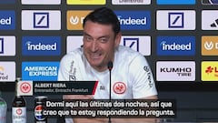 Riera explica las razones por las que duerme en la concentración: “Quiero que mi equipo sea mi espejo”