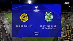 Resumen y goles del Bodo vs Sporting, ida octavos de final de la Champions League 25-26