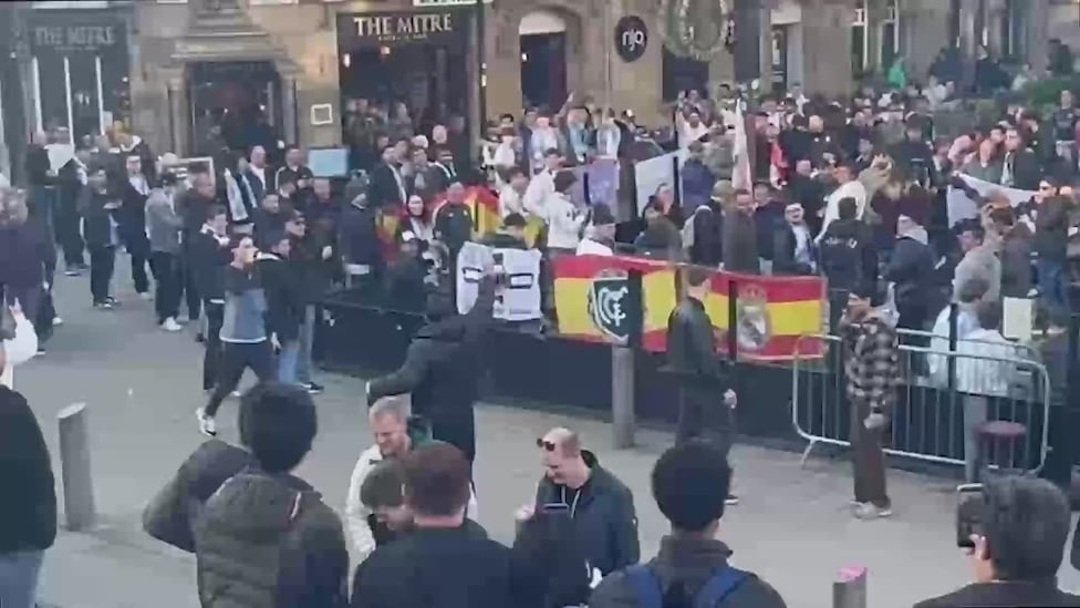 Un fan del City increpa a todos los aficionados del Madrid: tienen que ver el desenlace...