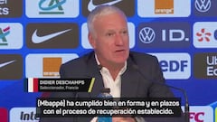 Deschamps convoca a Mbappé y dice esto en rueda de prensa sobre su recuperación: hay debate