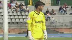 Insultan al portero del Algeciras y les responde a los aficionados catalanes del Europa: “Sois españoles y...”