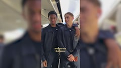 El Barça calienta la remontada con un vídeo en el avión: escuchen la profecia de Balde y Olmo