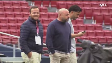 Las arcadas de Manolo Gónzalez al pisar el Camp Nou