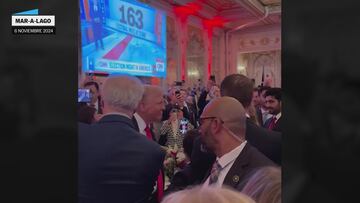 La celebración de Trump tras la noche electoral: así está siendo su fiesta