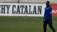 Felipe Caicedo training with Espanyol