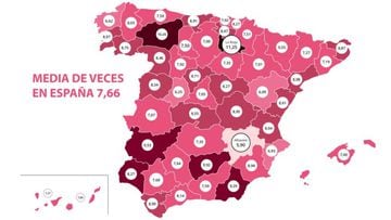El mapa de las relaciones sexuales en España: ¿cuál es la provincia más activa sexualmente?