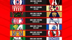 Liga MX: Fechas y horarios del Clausura 2022, Jornada 12