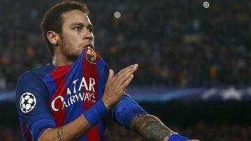 Neymar con el Barcelona. 