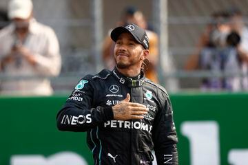 Lewis Hamilton, en México.