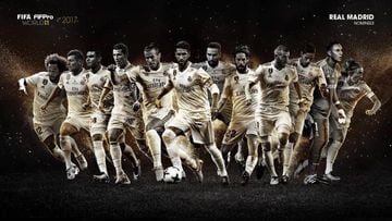 Los nominados al once de FIFpro del Real Madrid.