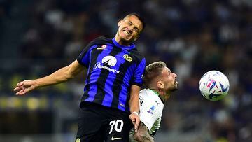 Sólo 25 minutos para Alexis: Inter perdió el invicto ante Sassuolo