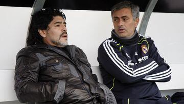 Totthenham Hotspur coach Jose Mourinho fondly remembers Diego Maradona, saying he remembers him with a smile because &quot;we always laughed together&quot;.