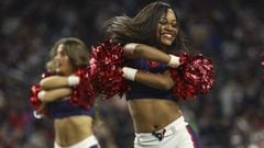 Houston Texans cheerleaders perform during the fourth quarter against the Carolina Panthers at NRG Stadium.