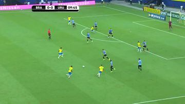 Neymar lidera el festín de Brasil ante una Uruguay incapaz