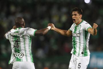 Cristian Blanco, en propia puerta, y Diomar Díaz anotaron los goles de la victoria histórica de Jaguares de Córdoba ante Nacional. Diego Braghieri puso el descuento