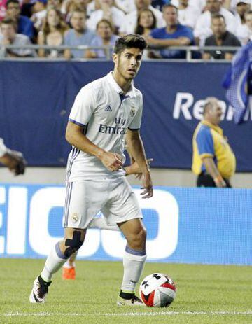 With no Kroos or Modrica at the heart of the midfield, Isco and Kovacic had poor games when given their chance in the two friendlies. The same can't be said for Marco Asesnio with the 20 year being one of the better Madrid players in pre-season so far. Ah