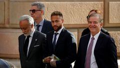 Neymar, a su llegada a los juzgados de Barcelona para el 'caso Neymar 2'.