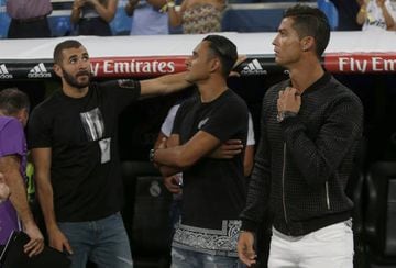 Karim Benzema (left), Keylor Navas (centre) and Cristiano Ronaldo are among those giving Zinedine Zidane an injury headache as he prepares for Real Madrid's opener against Real Sociedad.