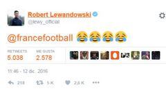 Robert Lewandowski se ríe del Balón de Oro