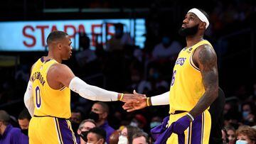 Lakers "brothers" LeBron James and Russell Westbrook