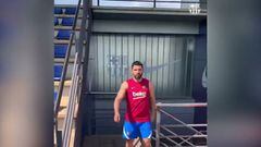 El Kun Agüero va entretener mucho al Barça: "Vamo' a entra'"