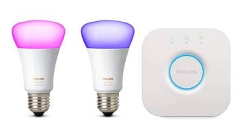 Kit ambiental bombillas inteligentes Philips Hue.