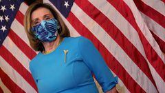 WASHINGTON, DC - 18 DE MARZO: La presidenta de la C&aacute;mara de Representantes de Estados Unidos, Nancy Pelosi (D-CA), asiste a una conferencia de prensa sobre inmigraci&oacute;n en el Capitolio de los Estados Unidos el 18 de marzo de 2021 en Washington, DC.