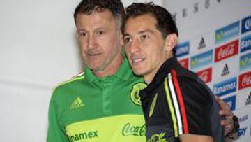 Juan Carlos Osorio estuvo acompa&ntilde;ado de Andr&eacute;s Guardado en la conferencia de prensa un d&iacute;a antes del juego ante El Salvador.
