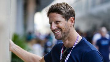 Romain Grosjean, en el paddock de Miami.