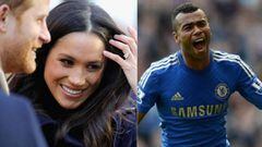 Imágenes de Meghan Markle con el Príncipe Harry y de Ashely Cole celebrando un gol con el Chelsea