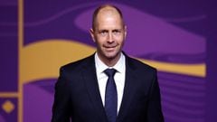 Soccer Football - World Cup - Final Draw - Doha Exhibition &amp; Convention Center, Doha, Qatar - April 1, 2022 Gregg Berhalter coach of the United States arrives ahead of the draw REUTERS/Carl Recine