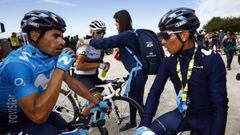 Nairo Quintana junto a Mikel Landa en el Tour de Francia 2019.