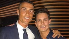 Cristiano Ronaldo con Edu Aguirre.
