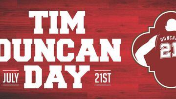 El 21 de julio se celebrará el día de Tim Duncan en San Antonio