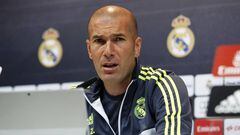 Zinedine Zidane, en la conferencia de prensa.