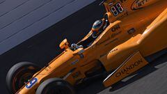 Fernando Alonso en la Indy 500. 