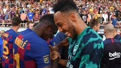 Barcelona: Aubameyang hopes to team up with former Dortmund partner Dembele