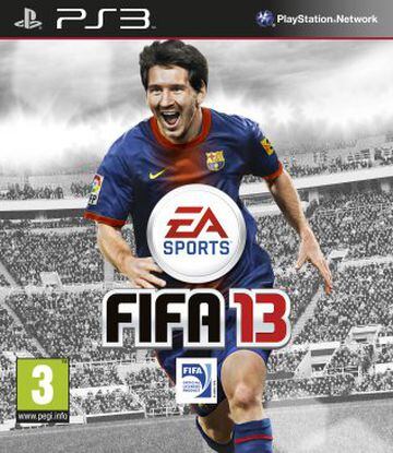 Para FIFA 13 el único jugador de la portada fue el astro argentino Lionel Messi, jugador del Barcelona FC.