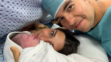 Checo Pérez y y Carola Martínez anuncian el nacimiento de su tercer hijo