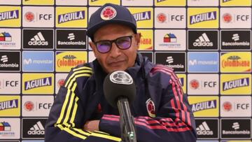 Carlos Paniagua, técnico de la Selección Colombia Sub 20 en rueda de prensa antes del Sudamericano.