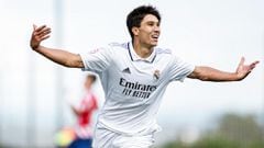 Gonzalo, el ariete del Juvenil A del Real Madrid que lleva 33 goles este curso.