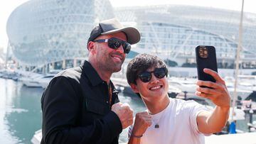 AlphaTauri driver Yuki Tsunoda was surprised to run into and meet his idol, actor Jason Statham, ahead of the 2023 Abu Dhabi Grand Prix.